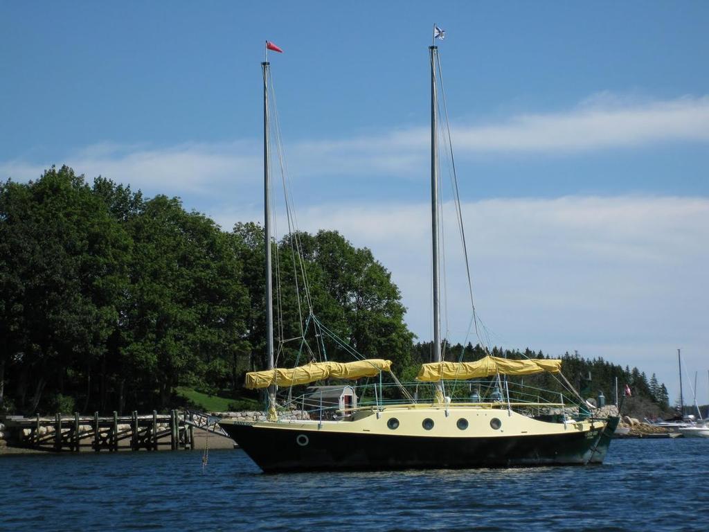 Easy Go  - Junk-rigged schooner, lost last month in the Gulf Stream ©  SW